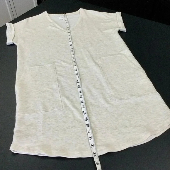 Lou & Grey Signature Soft Womens Cream V-Neckline Pullover Dress Small - Picture 5 of 8